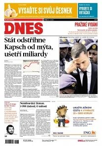 Obálka e-magazínu MF Dnes 22.10.2014