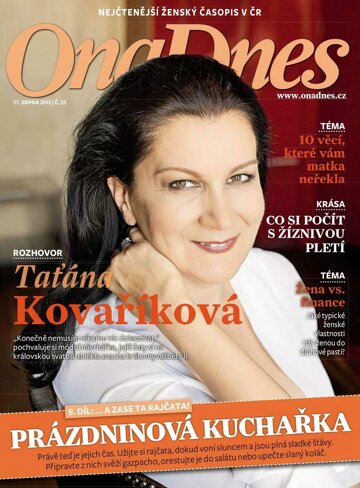 Obálka e-magazínu Ona DNES Magazín - 17.8.2015