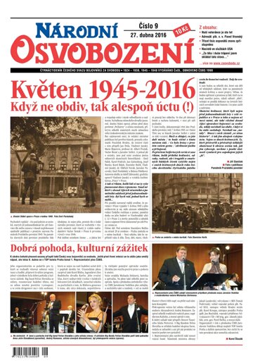 Obálka e-magazínu Národní Osvobození 9/2016