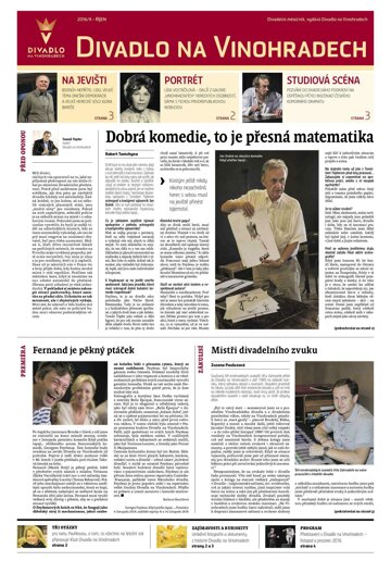 Obálka e-magazínu Hospodářské noviny - příloha 199 - 13.10.2016 příloha Divadlo na Vinohradech