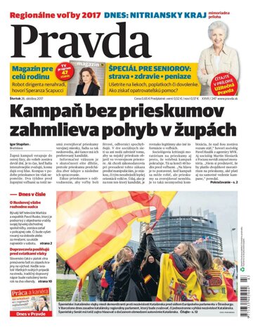 Obálka e-magazínu Pravda 26.10.2017