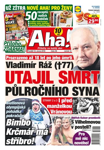 Obálka e-magazínu AHA! 12.2.2018