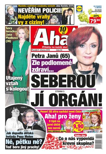 Obálka e-magazínu AHA! 5.3.2018