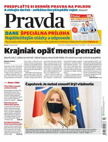 Obálka e-magazínu Pravda Dennik 17. 2. 2021