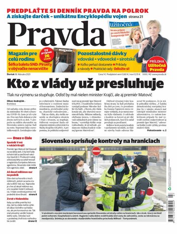 Obálka e-magazínu Pravda 18. 2. 2021