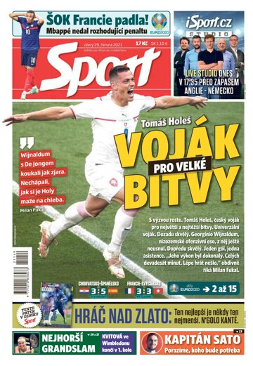 Obálka e-magazínu Sport 29.6.2021