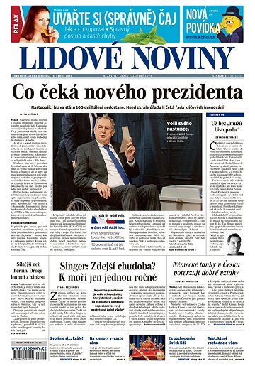 Obálka e-magazínu Lidové noviny 14.1.2023