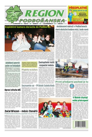 Obálka e-magazínu Region Podbořanska 10/2016