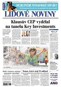 Obálka e-magazínu Lidové noviny 21.5.2014