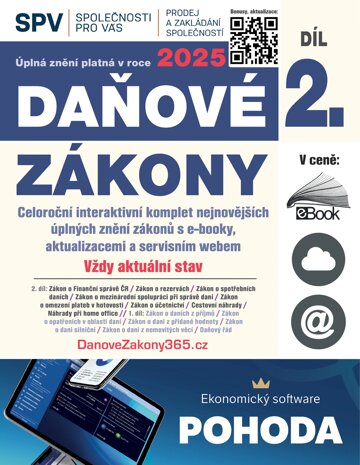 Obálka knihy Daňové zákony 2025 XXL ProFi (Díl 2., právní stav 1. 1. 2025)