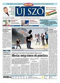 Obálka e-magazínu Új Szó 9.8.2014