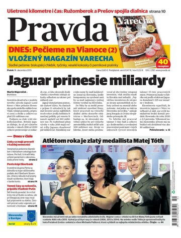 Obálka e-magazínu Pravda 18.12.2015