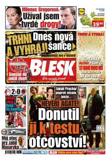 Obálka e-magazínu Blesk 18.9.2017