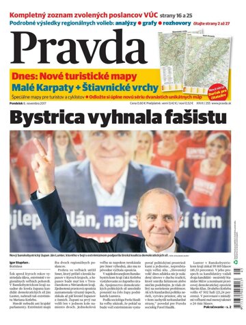 Obálka e-magazínu Pravda 6.11.2017