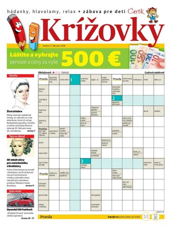 Obálka e-magazínu Krížovky 17.2.20018