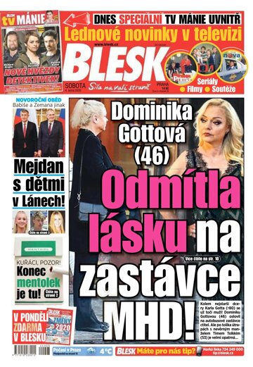 Obálka e-magazínu Blesk 4.1.2020