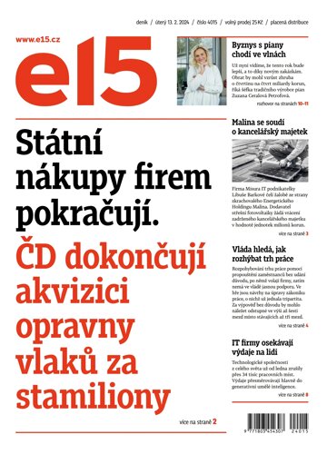 Obálka e-magazínu E15 13.2.2024