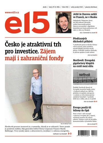 Obálka e-magazínu E15 27.8.2024