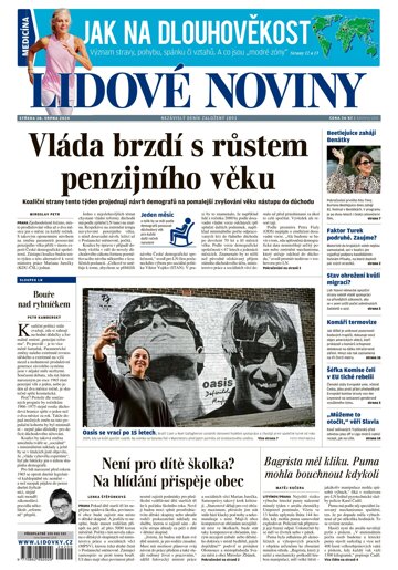 Obálka e-magazínu Lidové noviny 28.8.2024