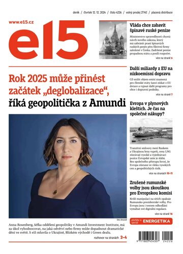 Obálka e-magazínu E15 12.12.2024