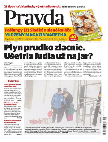 Obálka e-magazínu Pravda 30. 1. 2015