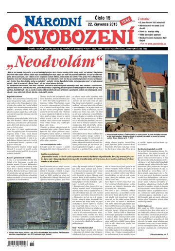 Obálka e-magazínu Národní Osvobození 15/2015