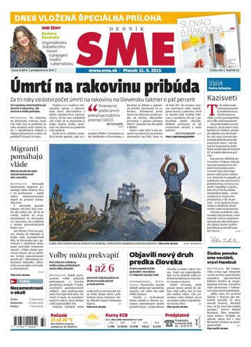 Obálka e-magazínu SME 11.9.2015