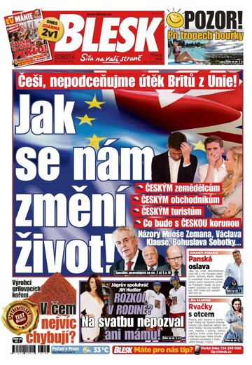 Obálka e-magazínu Blesk 25.6.2016