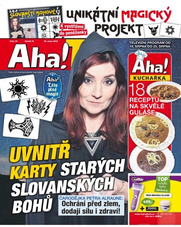 Obálka e-magazínu AHA! Tv - 18.8.2016