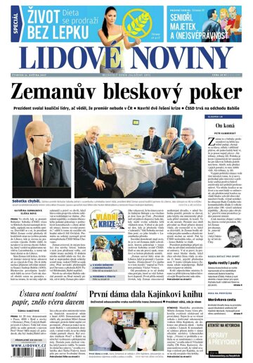 Obálka e-magazínu Lidové noviny 11.5.2017