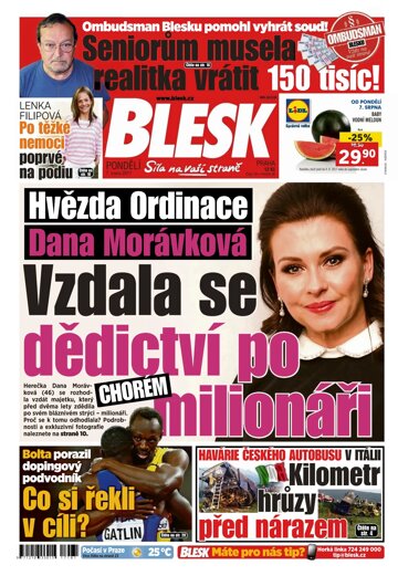 Obálka e-magazínu Blesk 7.8.2017