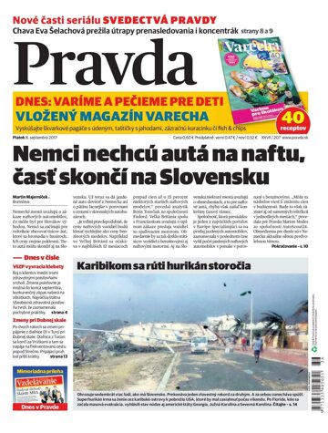 Obálka e-magazínu Pravda 8. 9. 2017