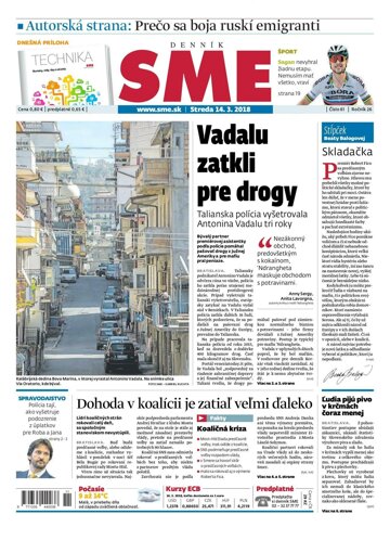 Obálka e-magazínu SME 14.3.2018