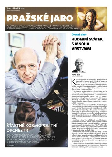 Obálka e-magazínu Hospodářské noviny - příloha 077 - 20.4.2018 příloha Pražské jaro