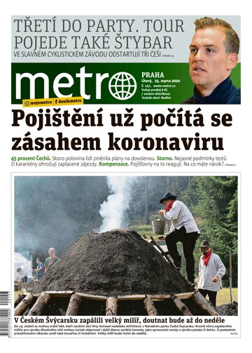 Obálka e-magazínu deník METRO 25.8.2020