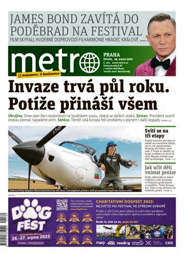 Obálka e-magazínu deník METRO 24.8.2022