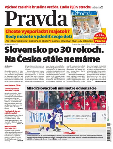 Obálka e-magazínu Pravda 4. 1. 2023