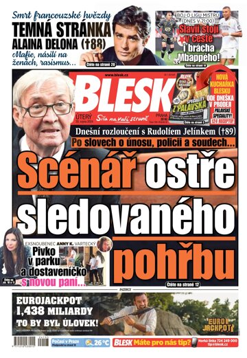 Obálka e-magazínu Blesk 20.8.2024