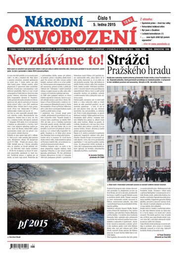 Obálka e-magazínu Národní Osvobození 1/2015