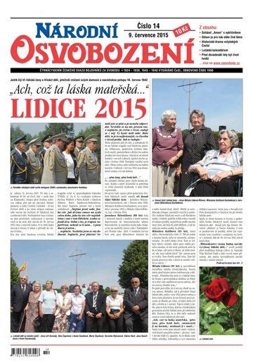 Obálka e-magazínu Národní Osvobození 14/2015