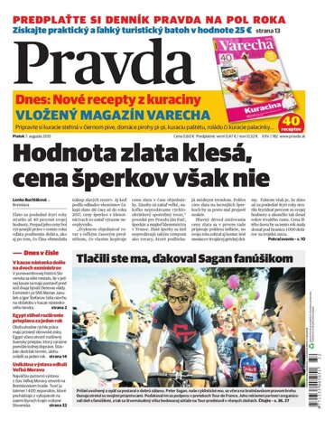 Obálka e-magazínu Pravda 7. 8. 2015