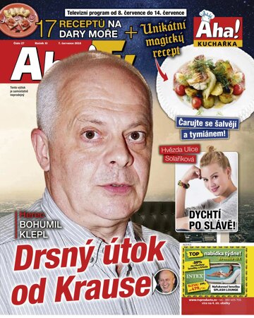 Obálka e-magazínu AHA! Tv - 7.7.2016