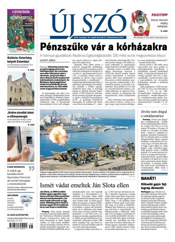 Obálka e-magazínu Új Szó 29.11.2016