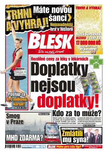 Obálka e-magazínu Blesk 24.1.2017