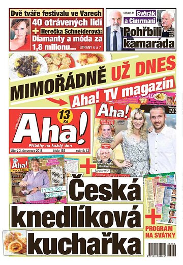 Obálka e-magazínu AHA! 3.7.2018