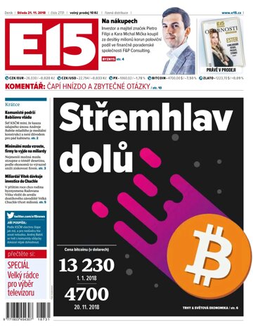 Obálka e-magazínu E15 21.11.2018