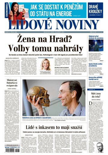 Obálka e-magazínu Lidové noviny 4.10.2022