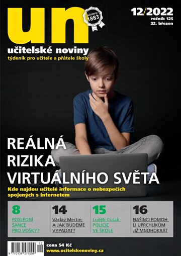 Obálka e-magazínu Učitelské noviny 12/2022