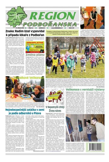 Obálka e-magazínu Region Podbořanska 13/2016