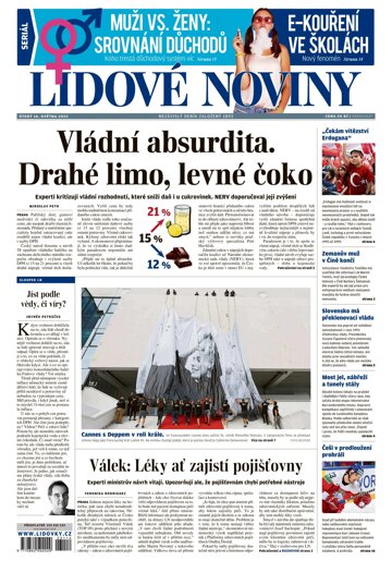 Obálka e-magazínu Lidové noviny 16.5.2023